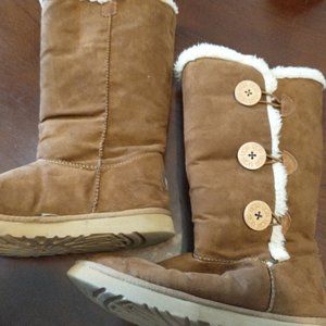 UGG® Bailey Suede Button Triplet II Boots.